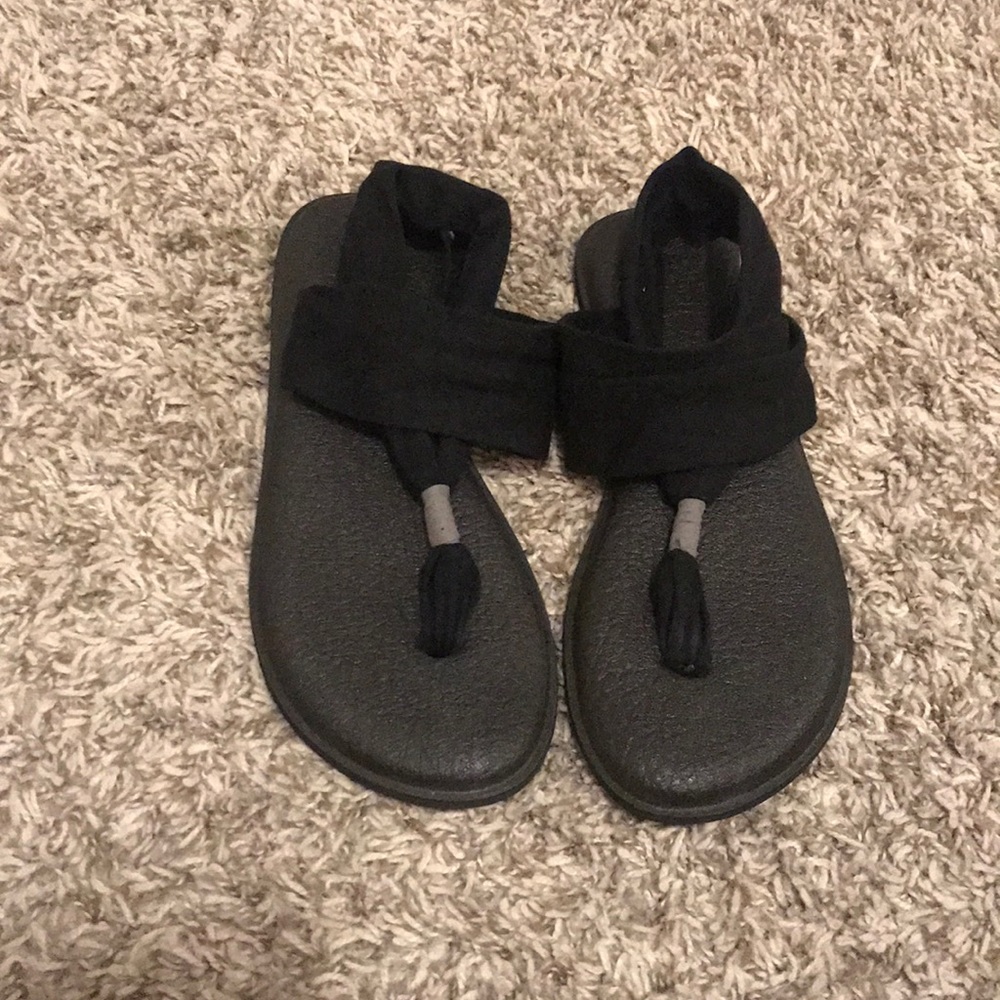 SANUK Black Sandals